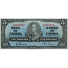 BC-23b 1937 Canada $5 Gordon-Towers, S/C, Fine (F12)