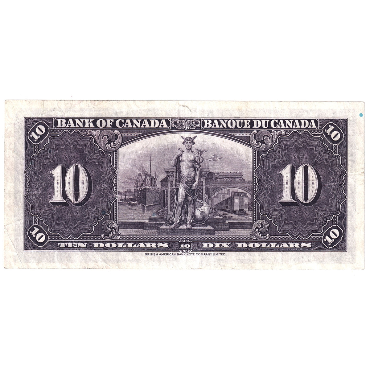 BC-24a 1937 Canada $10 Osborne-Towers, A/D, Very Fine (VF20)