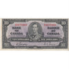 BC-24b 1937 Canada $10 Gordon-Towers, D/D, Extra Fine (EF40)