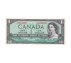 BC-37b-i 1954 Canada $1 Beattie-Rasminsky, T/Z, Choice Uncirculated (CUNC63)