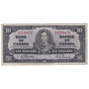 BC-24b 1937 Canada $10 Gordon-Towers, S/D, VG-F (VG10)