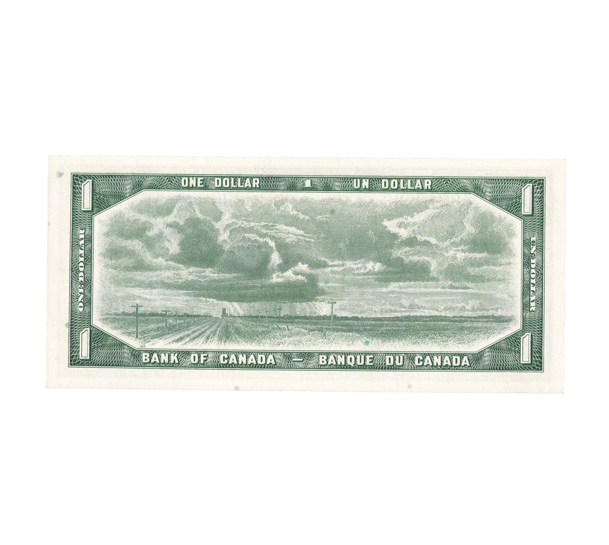 BC-37b-i 1954 Canada $1 Beattie-Rasminsky, Z/Z, Uncirculated (MS60)