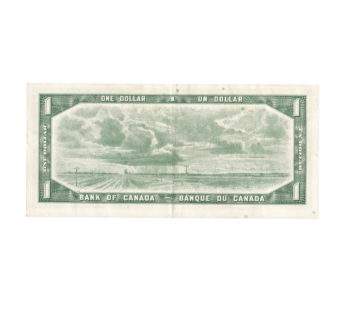 BC-37c 1954 Canada $1 Bouey-Rasminsky, L/F, Extra Fine (EF40)