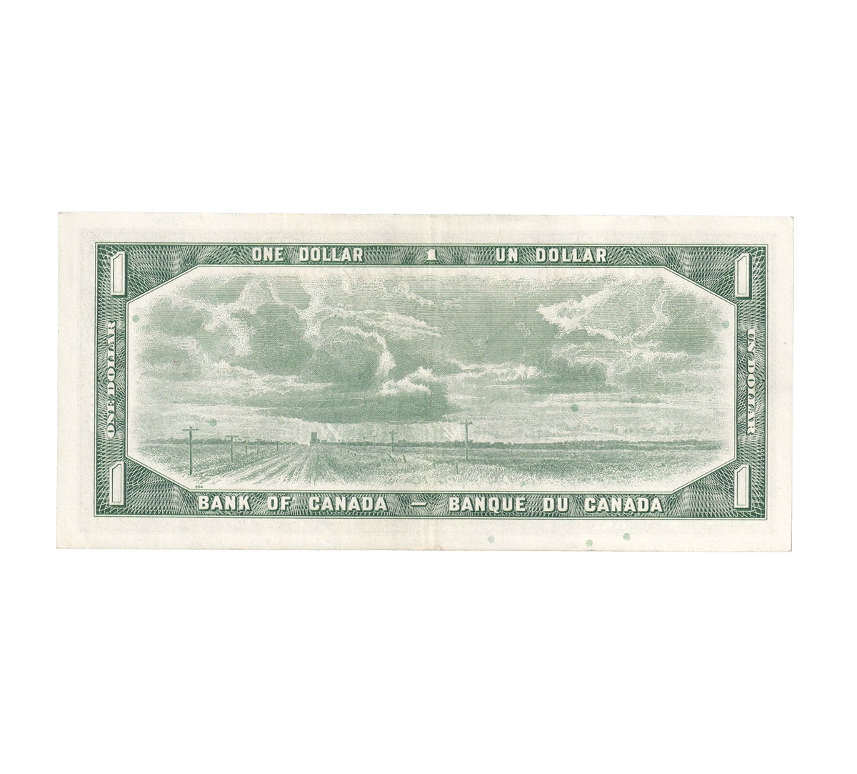 BC-37c 1954 Canada $1 Bouey-Rasminsky, R/F, EF-AU (EF45)