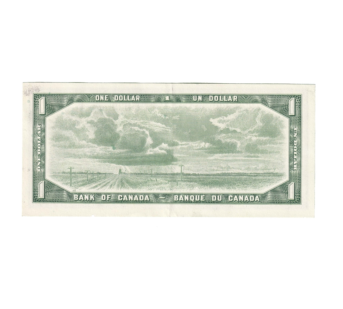BC-37c 1954 Canada $1 Bouey-Rasminsky, T/F, EF-AU (EF45)