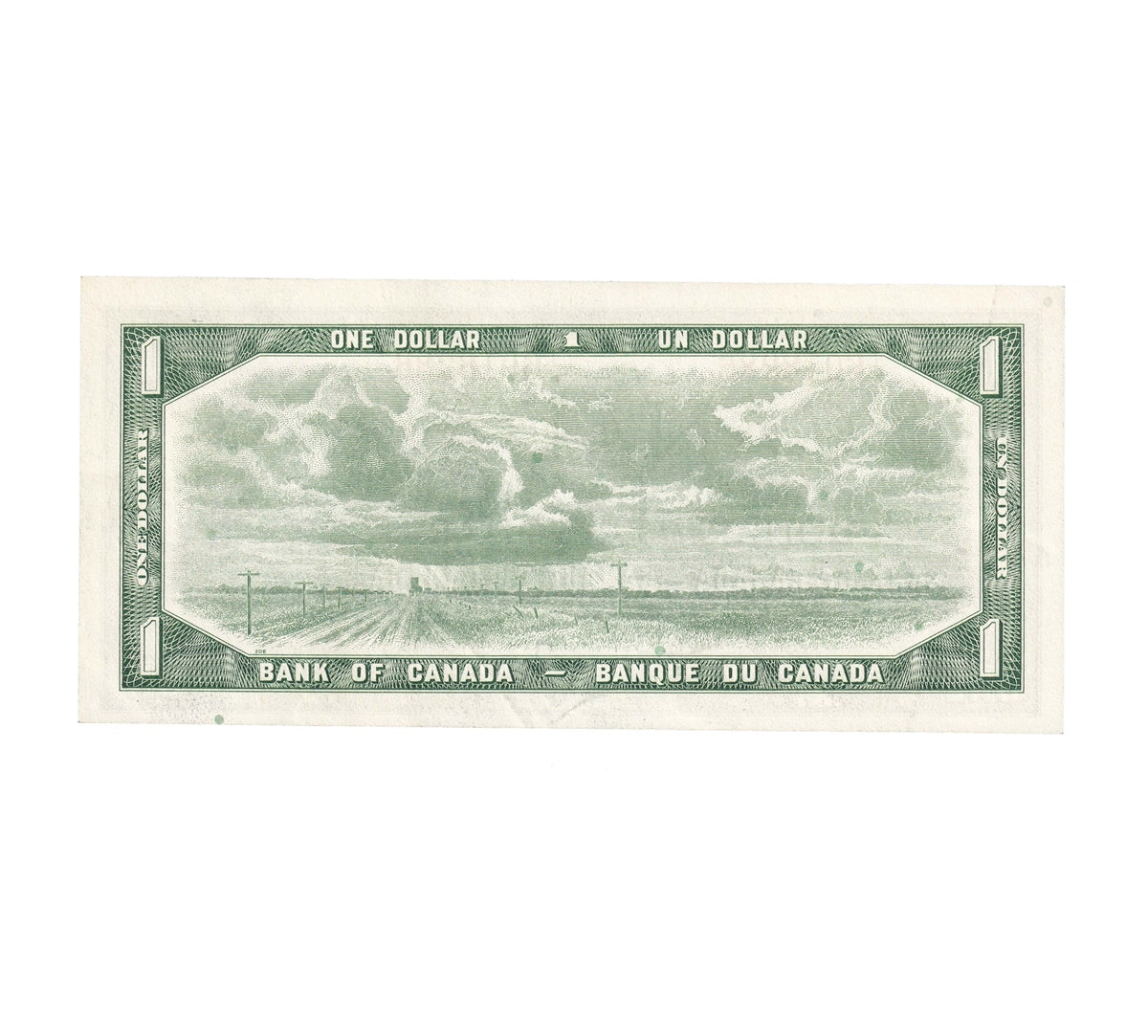 BC-37c 1954 Canada $1 Bouey-Rasminsky, T/F, Extra Fine (EF40)