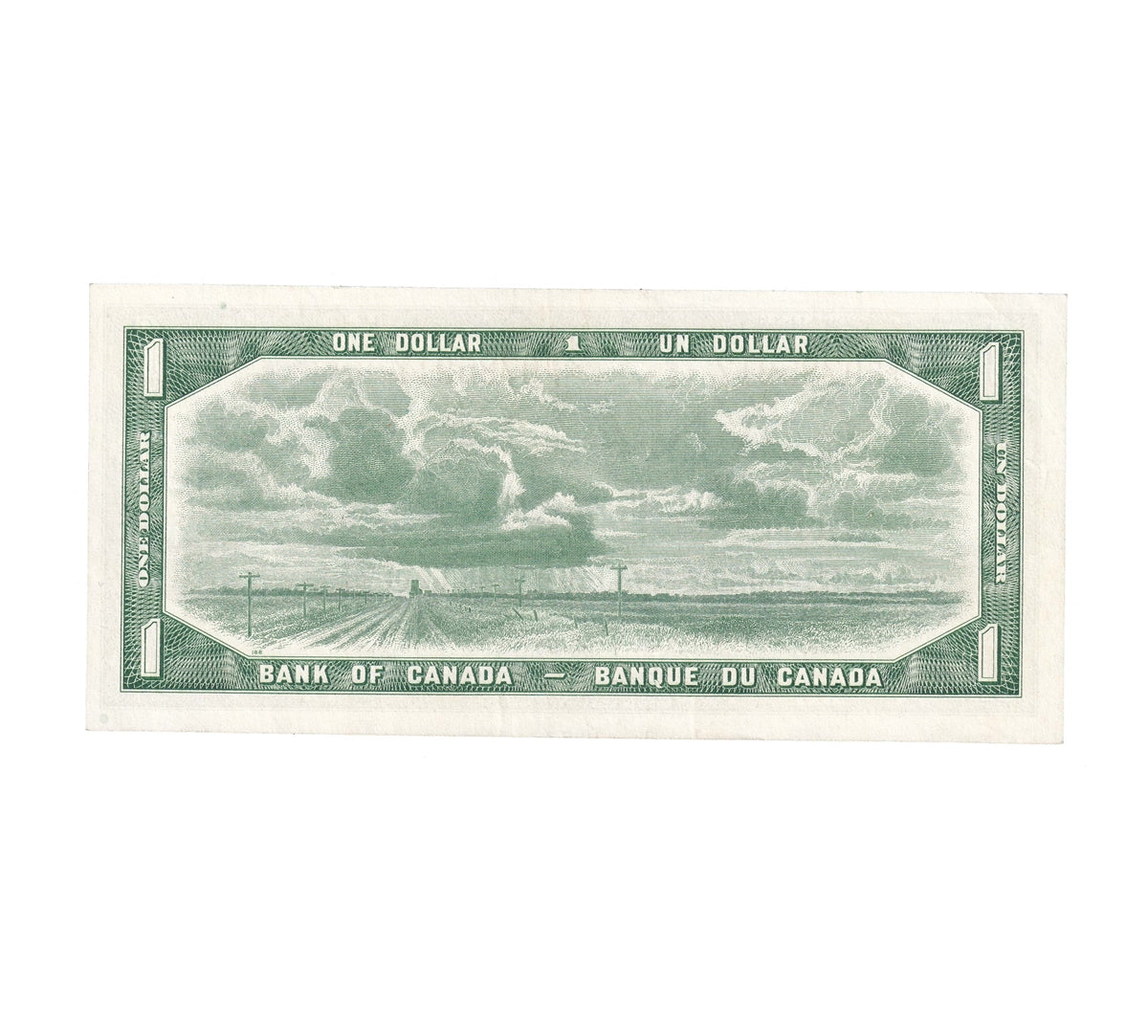 BC-37cA 1954 Canada $1 Bouey-Rasminsky, *H/F, EF-AU