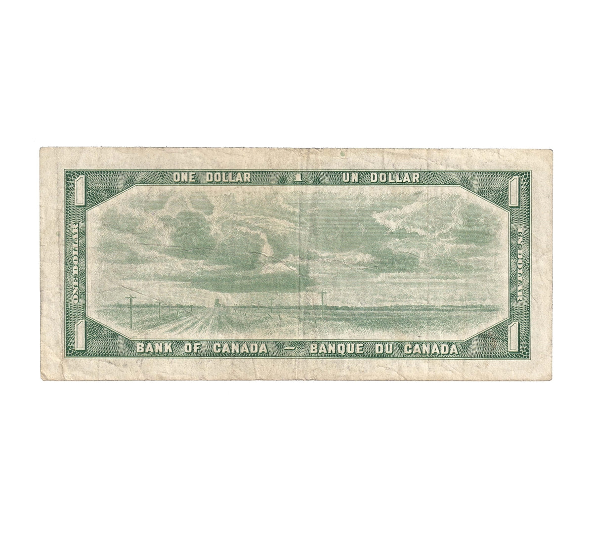 BC-37d 1954 Canada $1 Lawson-Bouey, V/F, F-VF (F15)