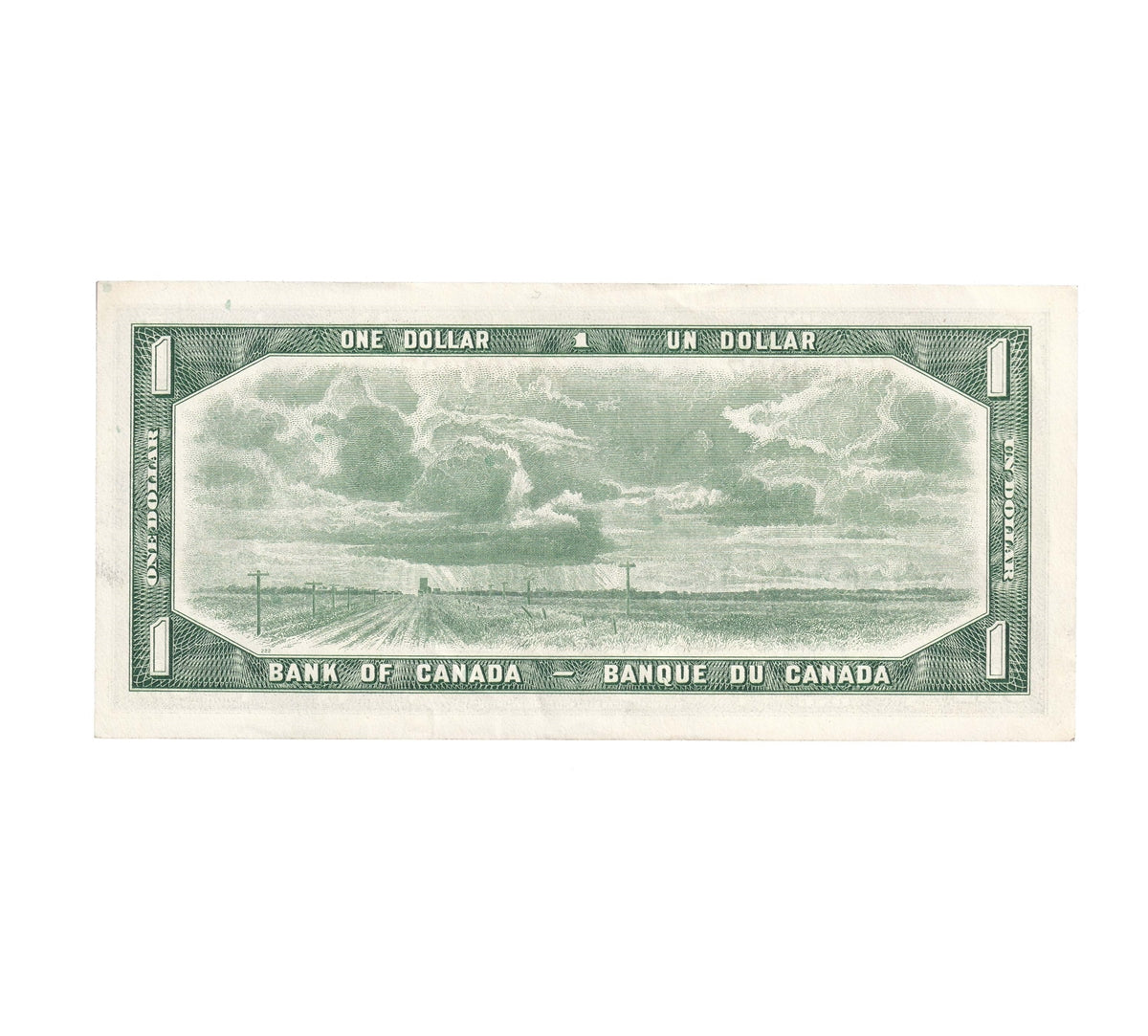 BC-37d 1954 Canada $1 Lawson-Bouey, Z/F, AU