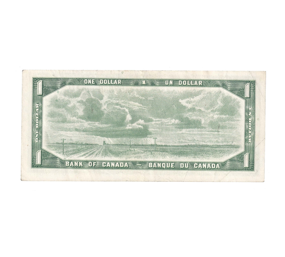 BC-37d 1954 Canada $1 Lawson-Bouey, Z/F, VF-EF (VF30)
