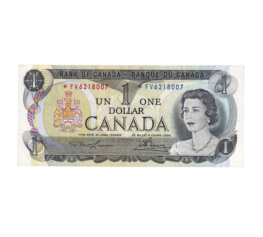 BC-46aA 1973 Canada $1 Lawson-Bouey, *FV, VF-EF