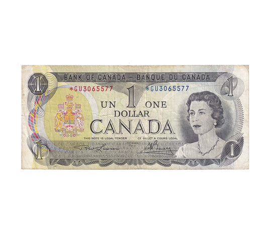 BC-46aA 1973 Canada $1 Lawson-Bouey, *GU, F-VF