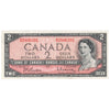 BC-38b 1954 Canada $2 Beattie-Rasminsky, W/R, VF-EF (VF30)