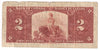 BC-22b 1937 Canada $2 Gordon-Towers, L/B, Circ