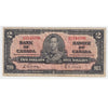 BC-22b 1937 Canada $2 Gordon-Towers, M/B, Fine (F12)