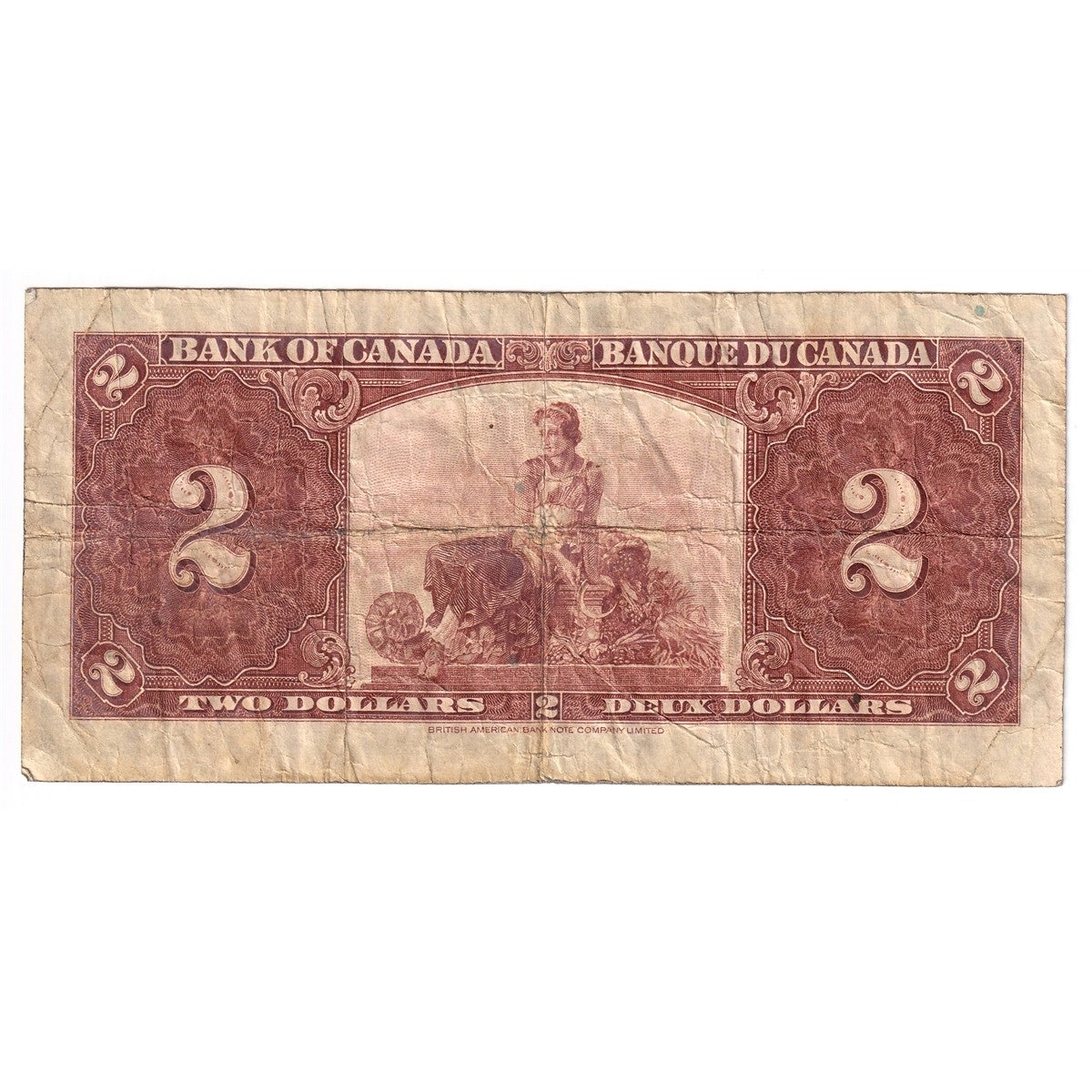 BC-22b 1937 Canada $2 Gordon-Towers, M/B, Fine (F12)