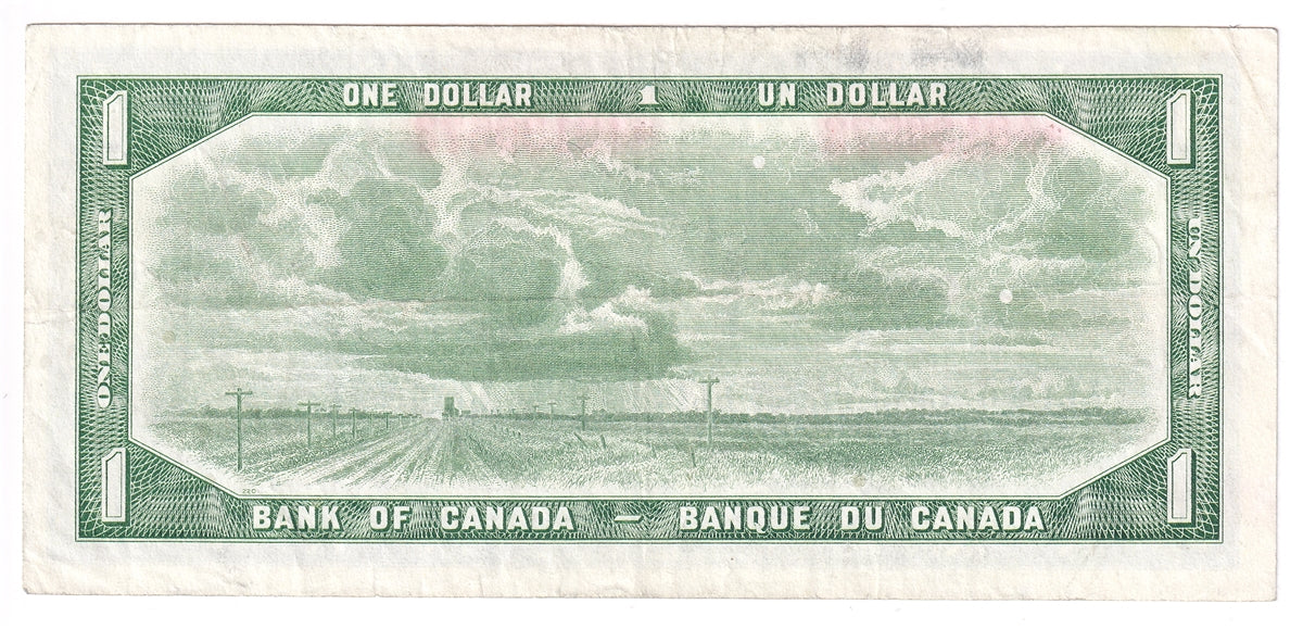 BC-37dA 1954 Canada $1 Lawson-Bouey, *X/F, Circ