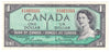 BC-37b 1954 Canada $1 Beattie-Rasminsky, O/Z, Extra Fine (EF40)
