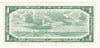 BC-37b-i 1954 Canada $1 Beattie-Rasminsky, T/Z, Extra Fine (EF40)