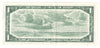 BC-37b-i 1954 Canada $1 Beattie-Rasminsky, V/Z, Extra Fine (EF40)