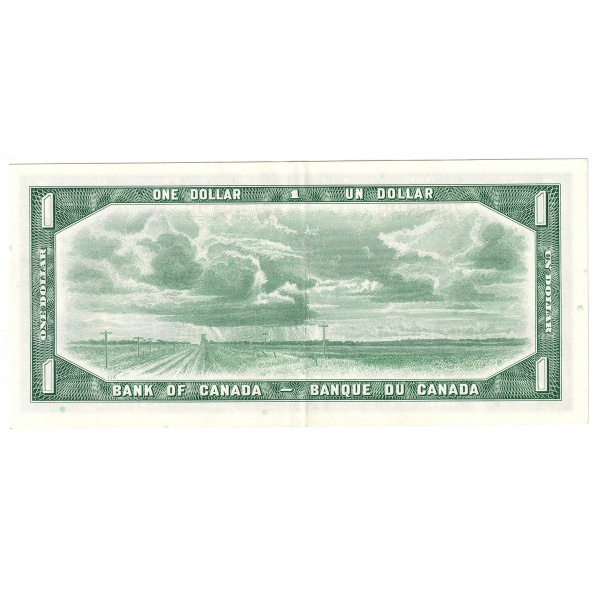 BC-37b 1954 Canada $1 Beattie-Rasminsky, I/Y, EF-AU (EF45)
