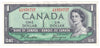 BC-37a-i 1954 Canada $1 Beattie-Coyne, A/M, Extra Fine (EF40)