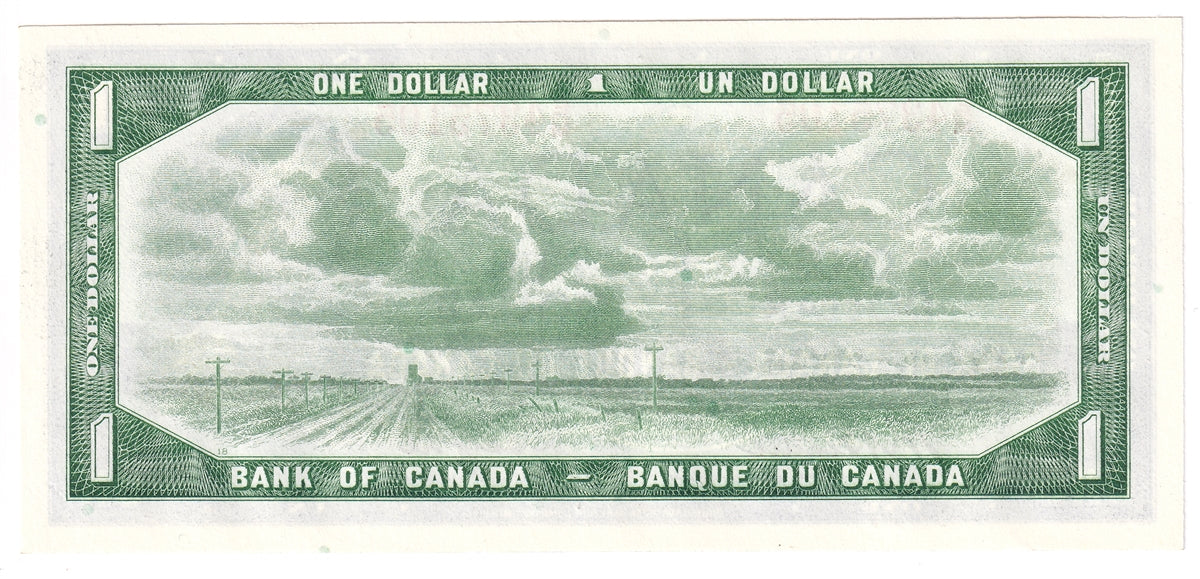 BC-37a-i 1954 Canada $1 Beattie-Coyne, E/M, Uncirculated (MS60)