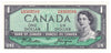 BC-37a-i 1954 Canada $1 Beattie-Coyne, F/M, Uncirculated (MS60)