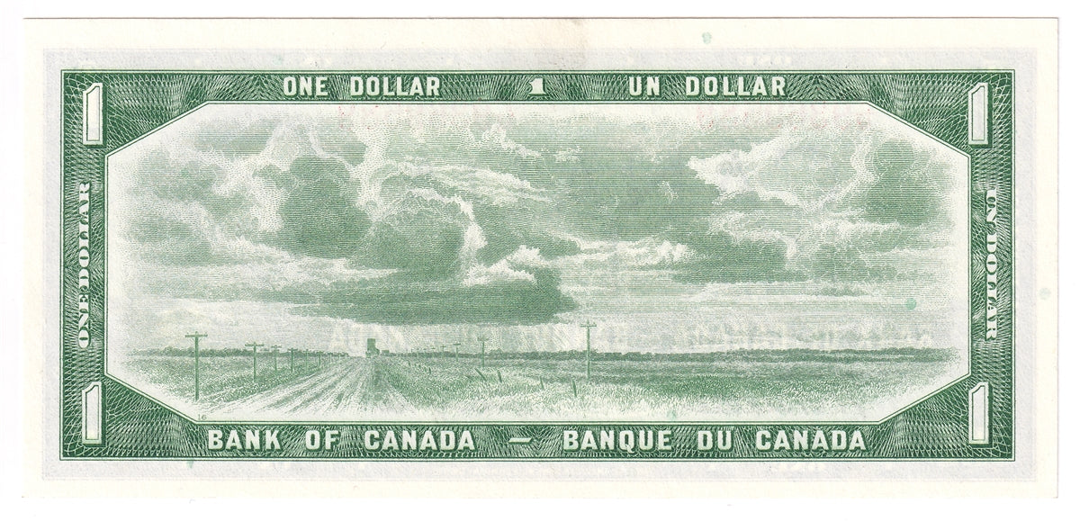 BC-37a-i 1954 Canada $1 Beattie-Coyne, F/M, Uncirculated (MS60)