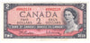 BC-38b 1954 Canada $2 Beattie-Rasminsky, V/R, AU-UNC (AU55)