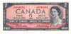 BC-38b 1954 Canada $2 Beattie-Rasminsky, J/R, Extra Fine (EF40)