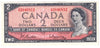 BC-38b 1954 Canada $2 Beattie-Rasminsky, K/R, EF-AU (EF45)