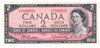 BC-38b 1954 Canada $2 Beattie-Rasminsky, L/U, VF-EF (VF30)