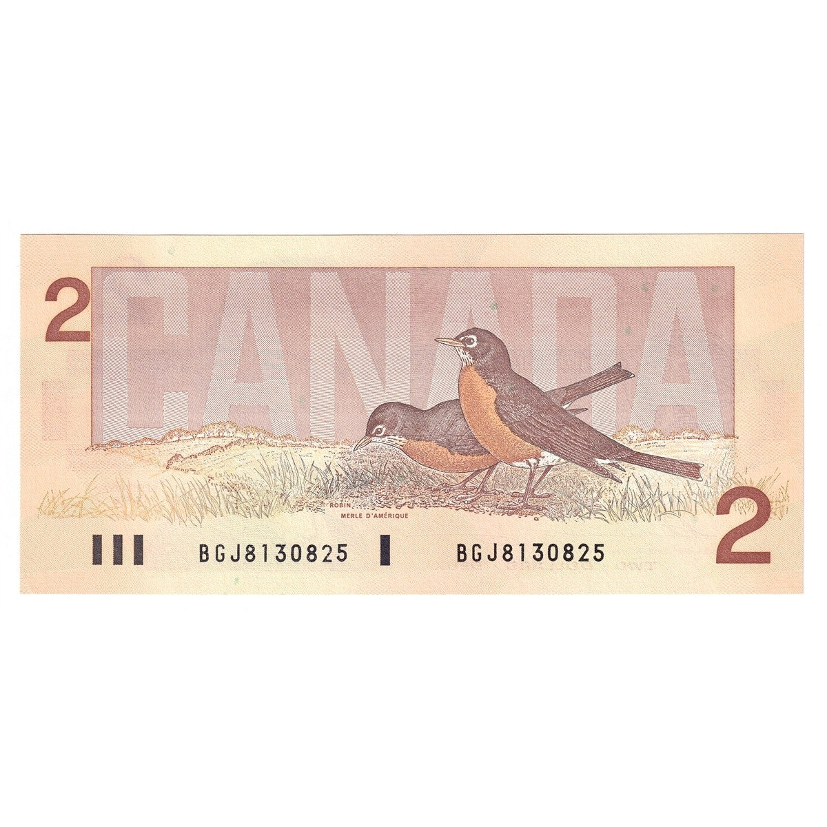 BC-55b 1986 Canada $2 Thiessen-Crow, BGJ, Choice Uncirculated (CUNC63)