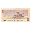 BC-55b 1986 Canada $2 Thiessen-Crow, BGJ, Almost Uncirculated (AU50)