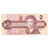 BC-55b 1986 Canada $2 Thiessen-Crow, BGJ, Almost Uncirculated (AU50)