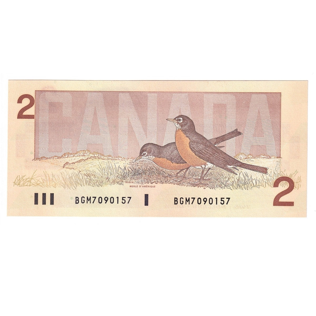BC-55b 1986 Canada $2 Thiessen-Crow, BGM, Choice Uncirculated (CUNC63)