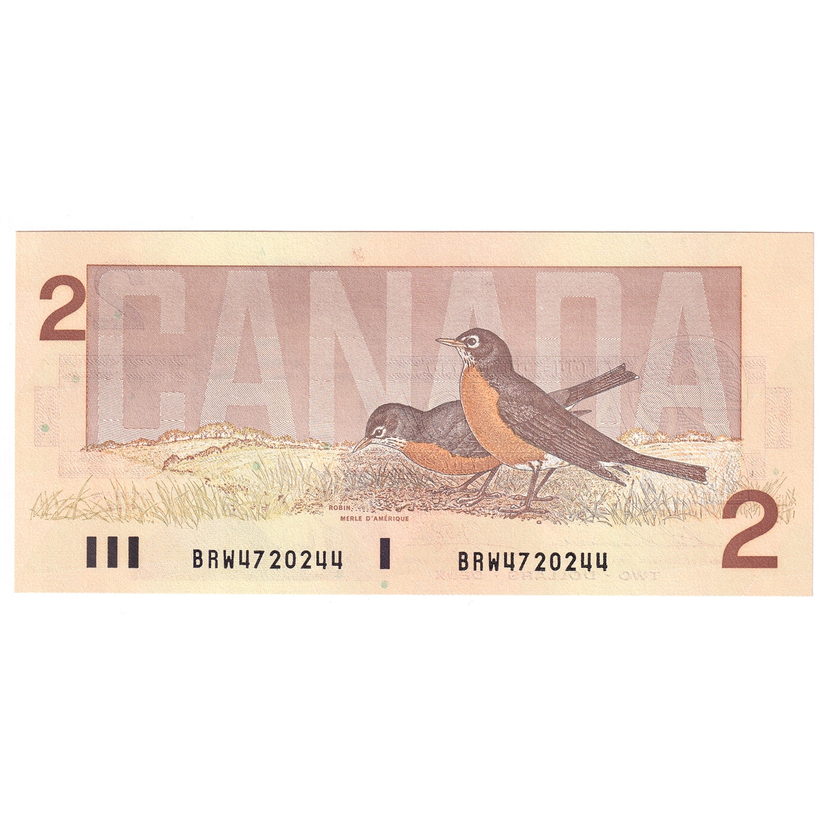 BC-55b 1986 Canada $2 Thiessen-Crow, BRW, Uncirculated (MS60)