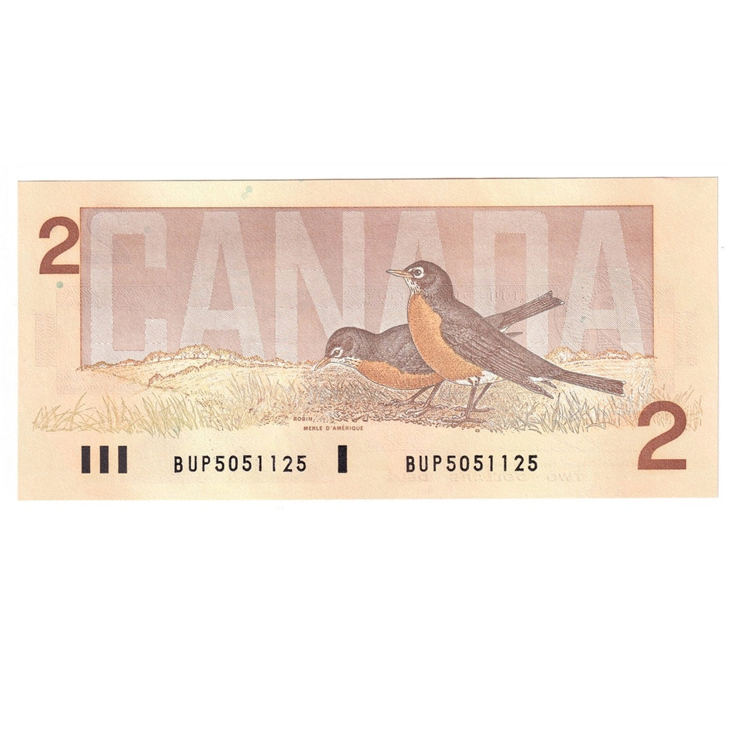 BC-55b 1986 Canada $2 Thiessen-Crow, BUP, Uncirculated (MS60)