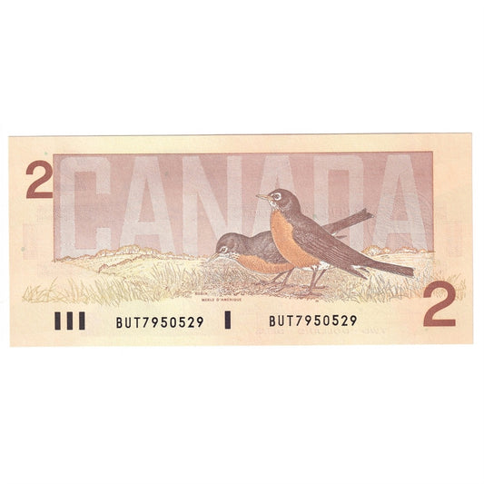 BC-55b 1986 Canada $2 Thiessen-Crow, BUT, Choice Uncirculated (CUNC63)
