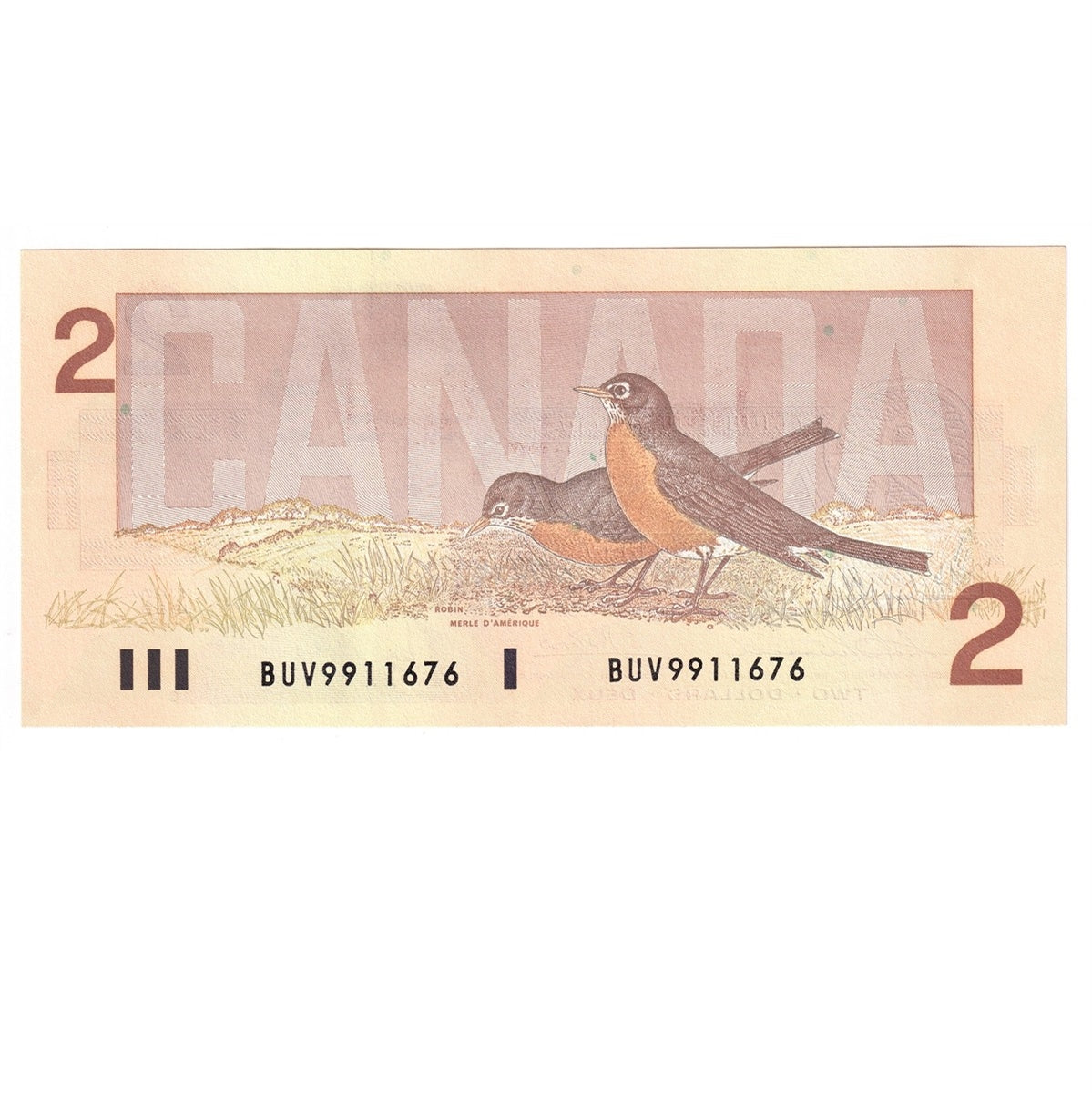 BC-55b 1986 Canada $2 Thiessen-Crow, BUV, Choice Uncirculated (CUNC63)