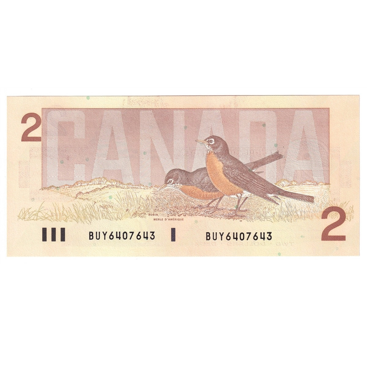 BC-55b 1986 Canada $2 Thiessen-Crow, BUY, Uncirculated (MS60)
