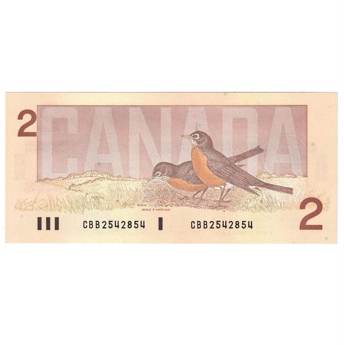 BC-55b 1986 Canada $2 Thiessen-Crow, CBB, Choice Uncirculated (CUNC63)
