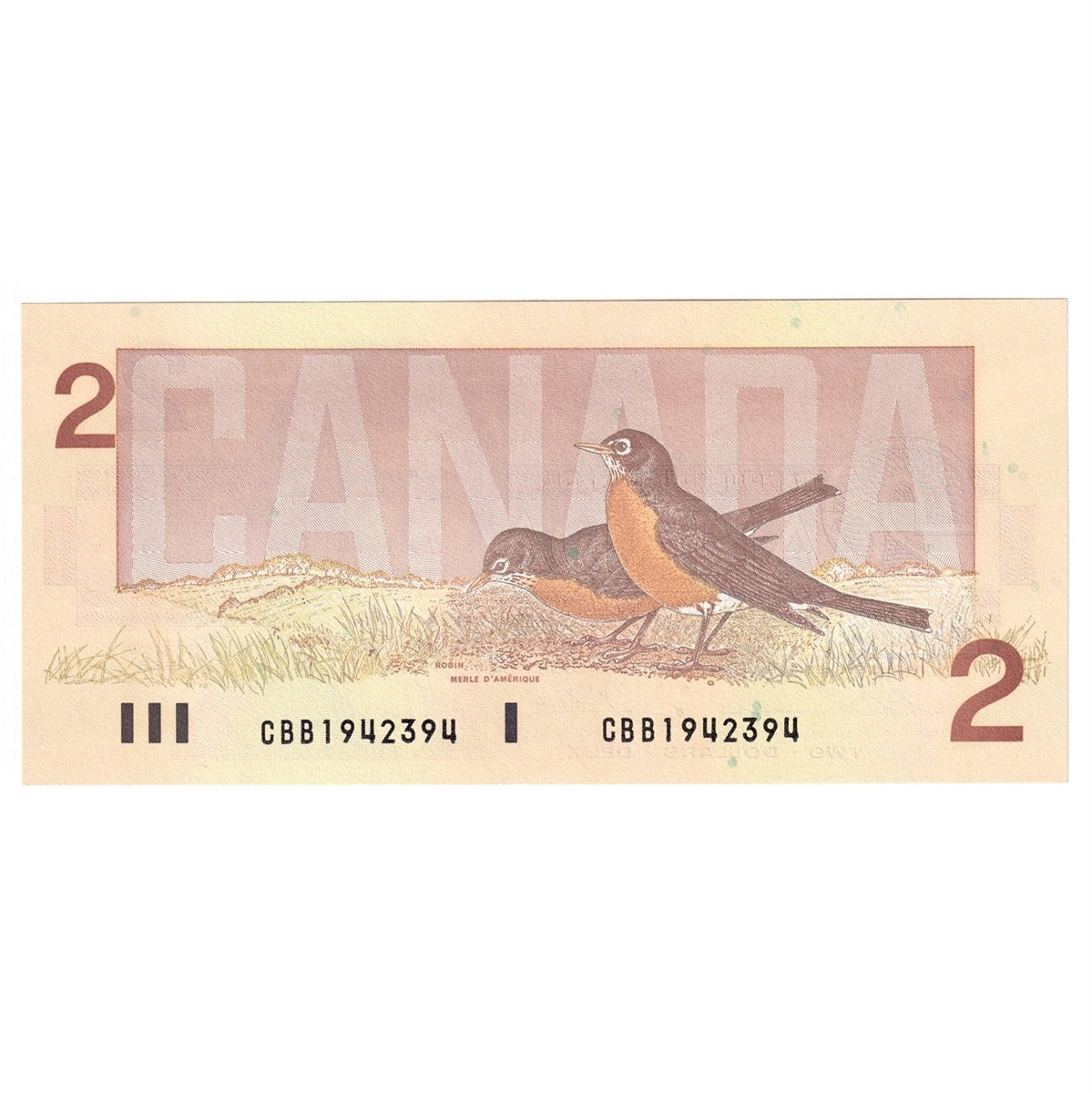 BC-55b 1986 Canada $2 Thiessen-Crow, CBB, Uncirculated (MS60)
