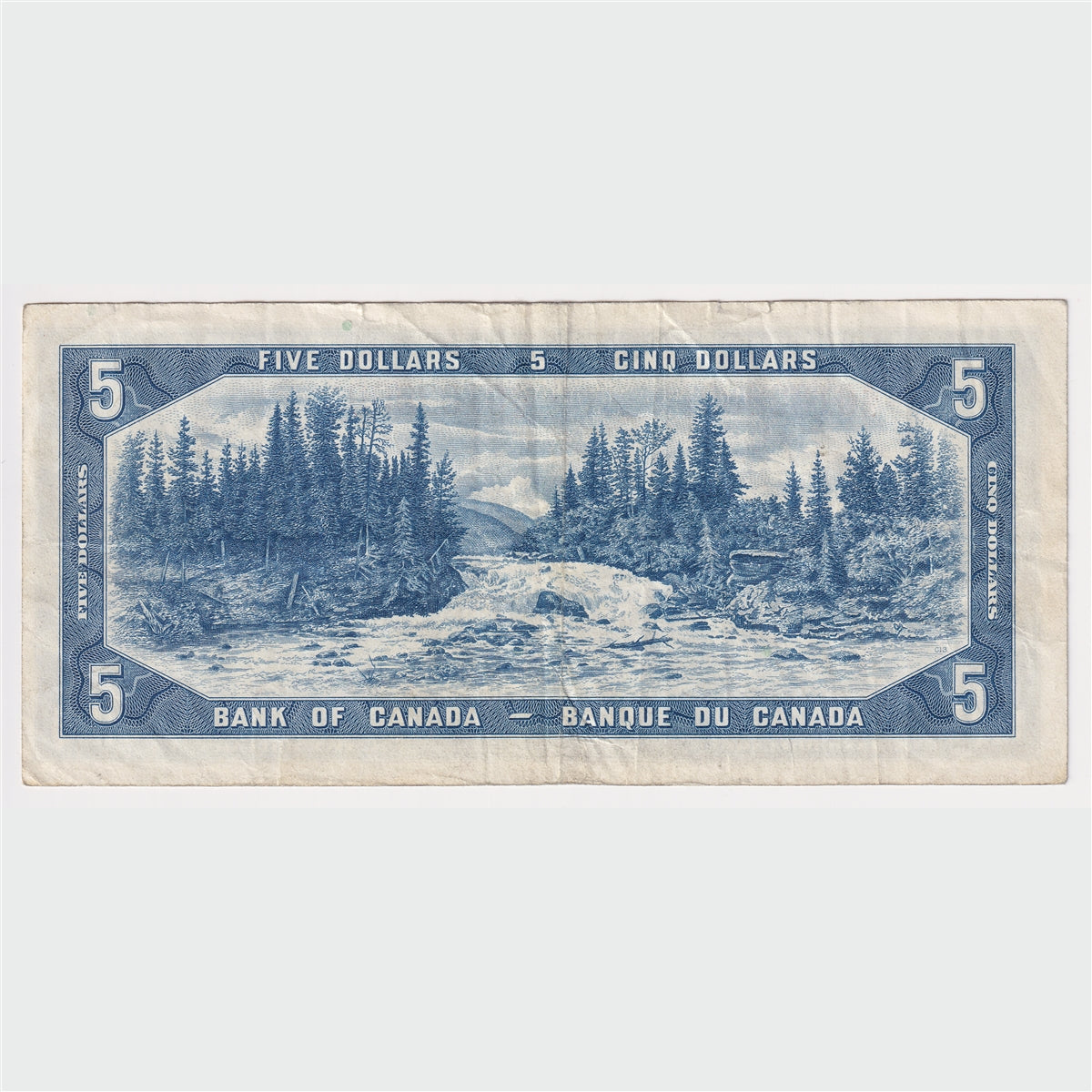 BC-39b 1954 Canada $5 Beattie-Rasminsky, A/S, Circ
