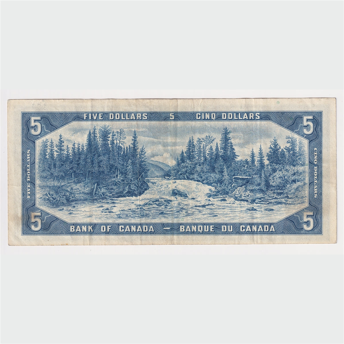 BC-39b 1954 Canada $5 Beattie-Rasminsky, D/S, Very Fine (VF20)