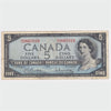 BC-39b 1954 Canada $5 Beattie-Rasminsky, R/S, Circ