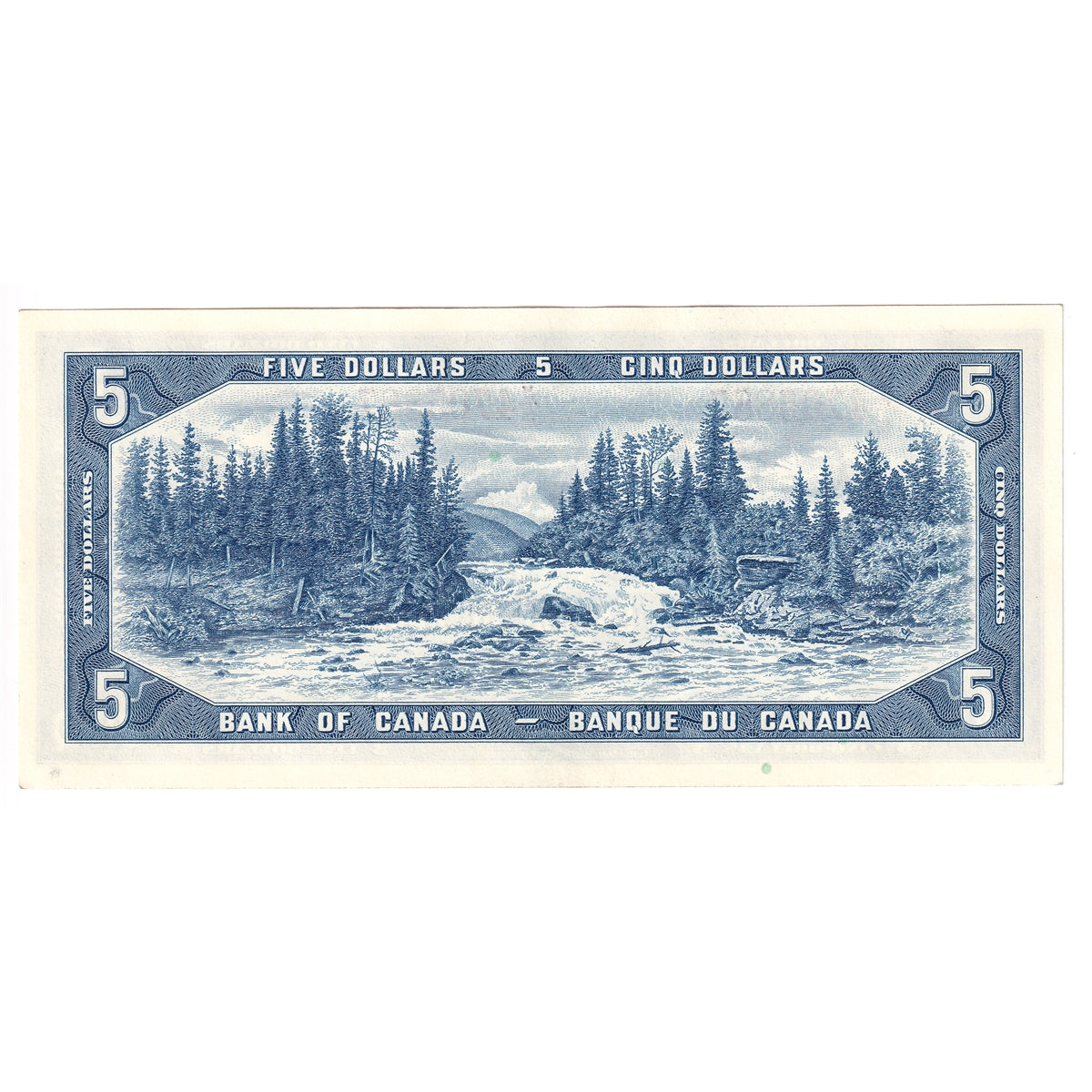 BC-39b 1954 Canada $5 Beattie-Rasminsky, X/S, Uncirculated (MS60)