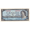 BC-39b 1954 Canada $5 Beattie-Rasminsky, D/X, F-VF (F15)