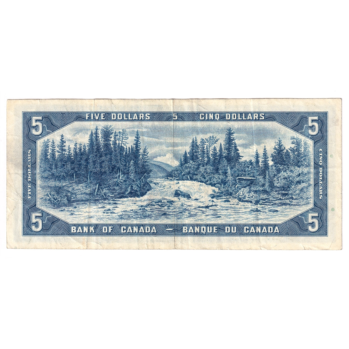 BC-39b 1954 Canada $5 Beattie-Rasminsky, D/X, F-VF (F15)